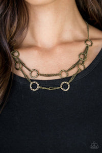 Circus Couture Necklace (Brass, Silver)