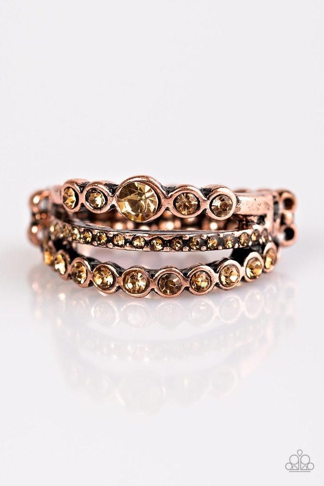 Cherish The Glitter Copper Ring