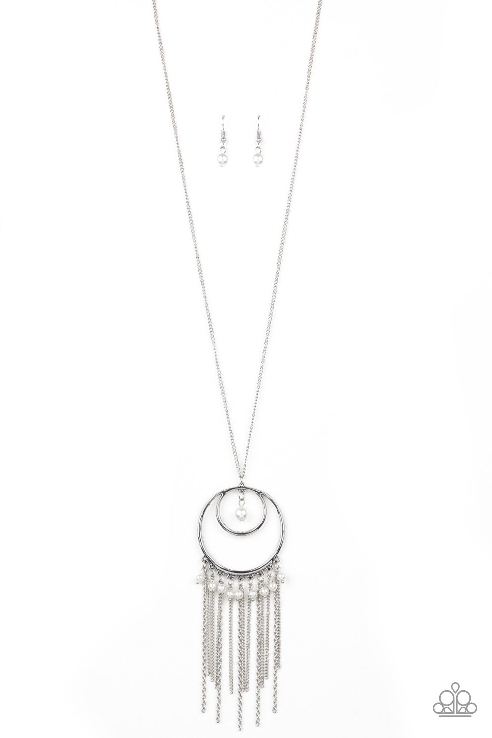 Out Of Bounds Shimmer Necklace (Multi, White)