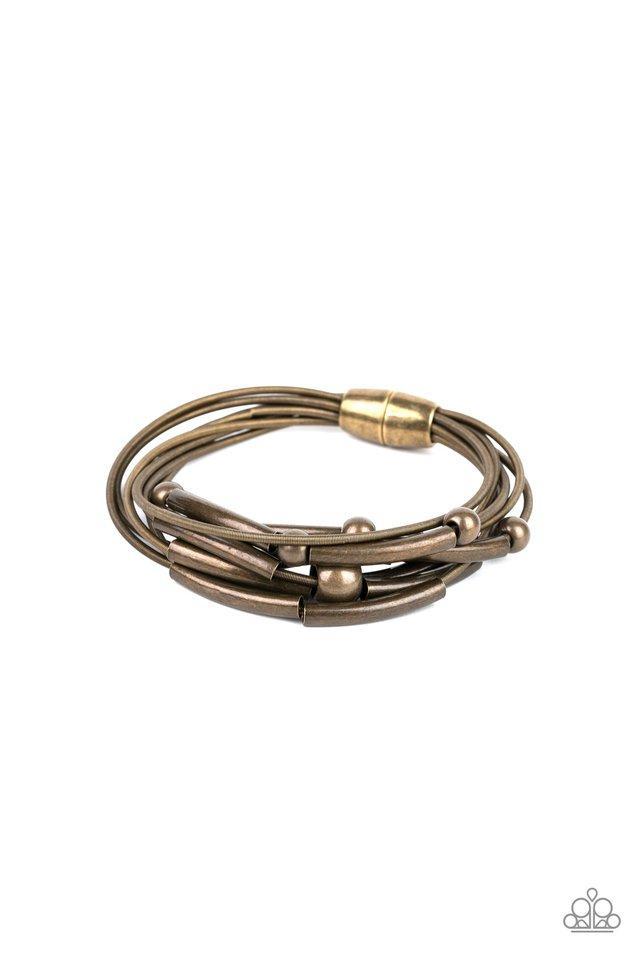 Basic Magnetics Brass Bracelet
