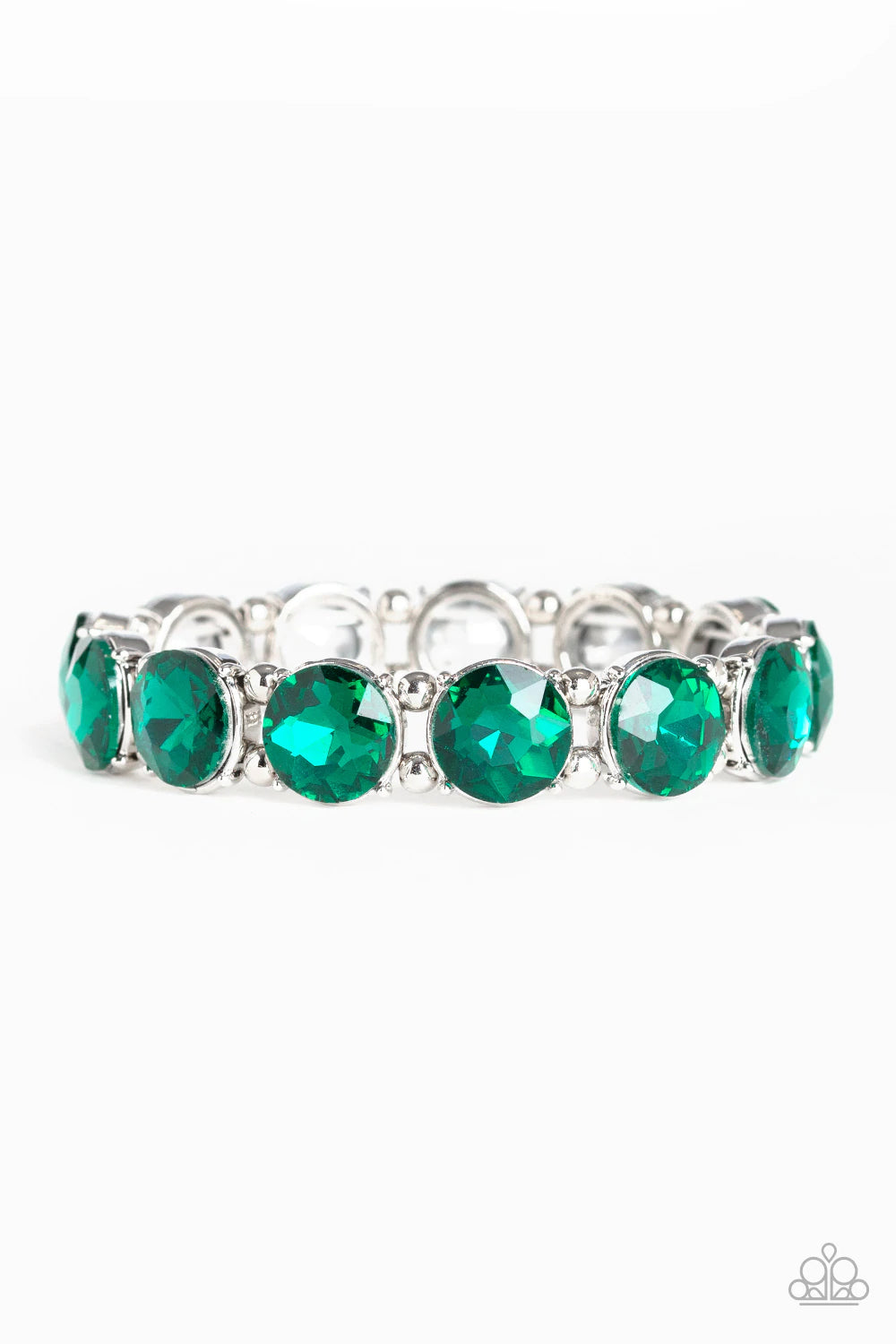Glitzy Glamorous Bracelet (Multi, Green)
