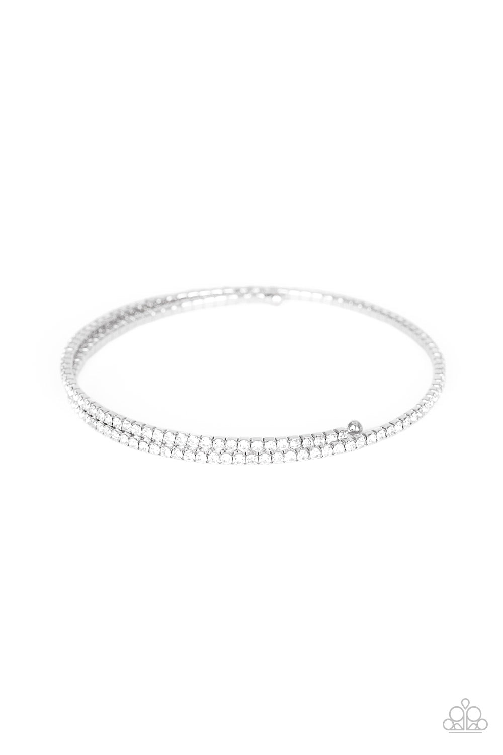 Sleek Sparkle Bracelet (White, Multi)