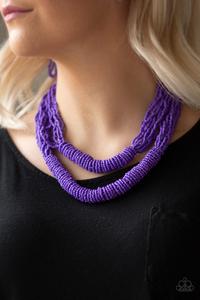 Right As RAINFOREST Necklace (Purple, Red)