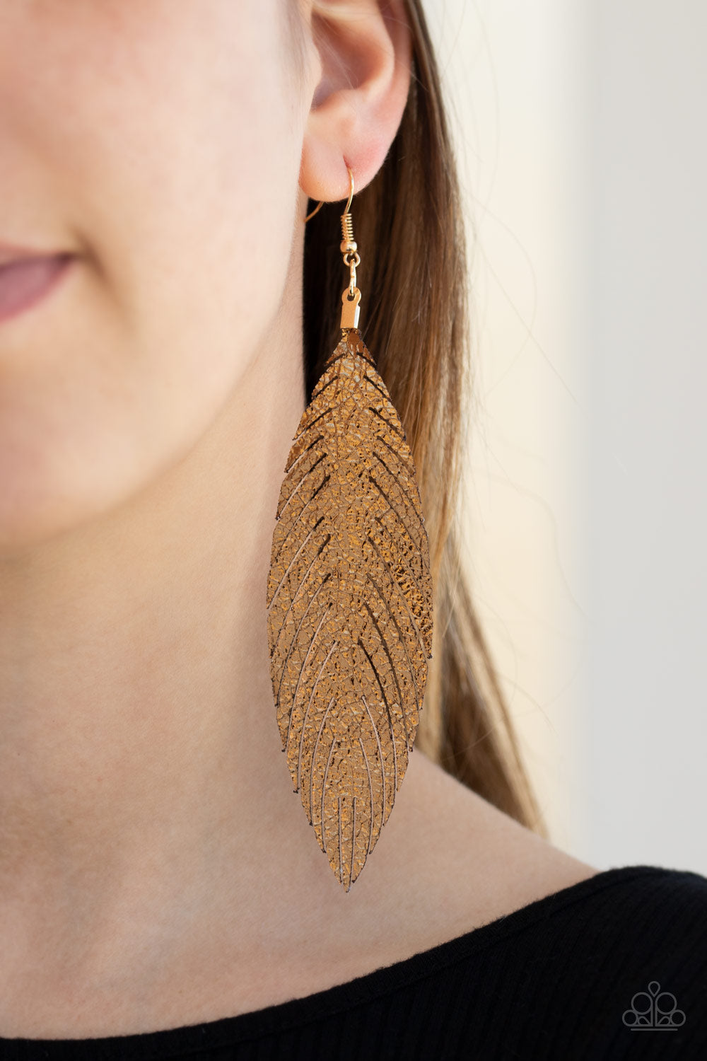 Feather Fantasy Gold Earring