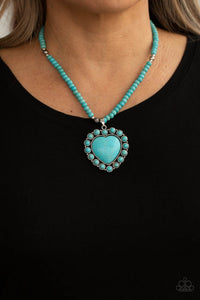 A Heart Of Stone Blue Necklace