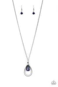 Teardrop Tranquility Blue Necklace