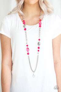 Marina Majesty Lanyard Pink Necklace