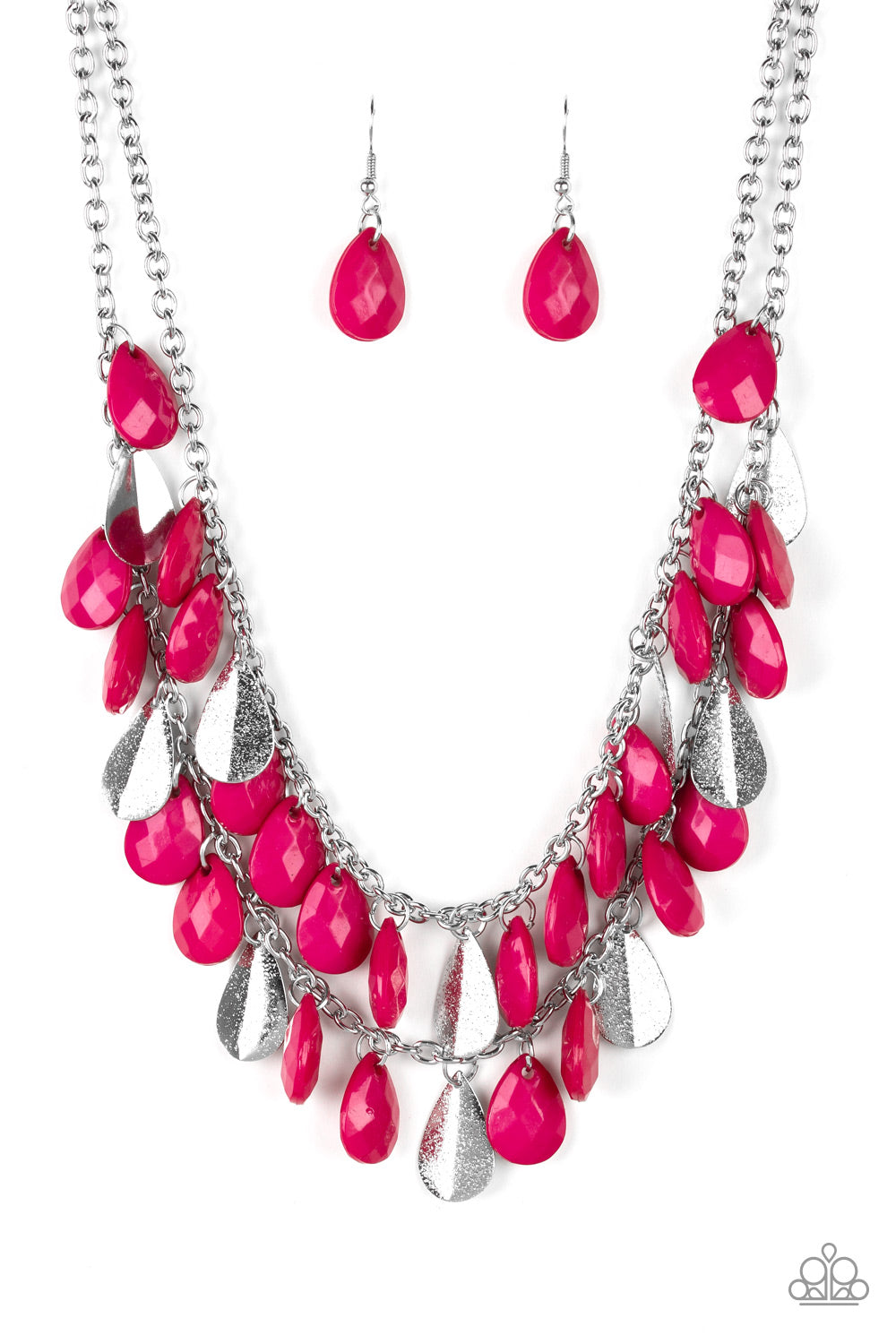 Life Of The FIESTA Necklace (Black, Multi, Pink)