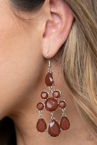 Afterglow Glamour Brown Earring