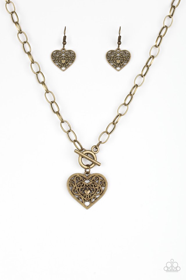 Victorian Romance Brass Necklace