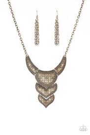 Texas Temptress Brass Necklace