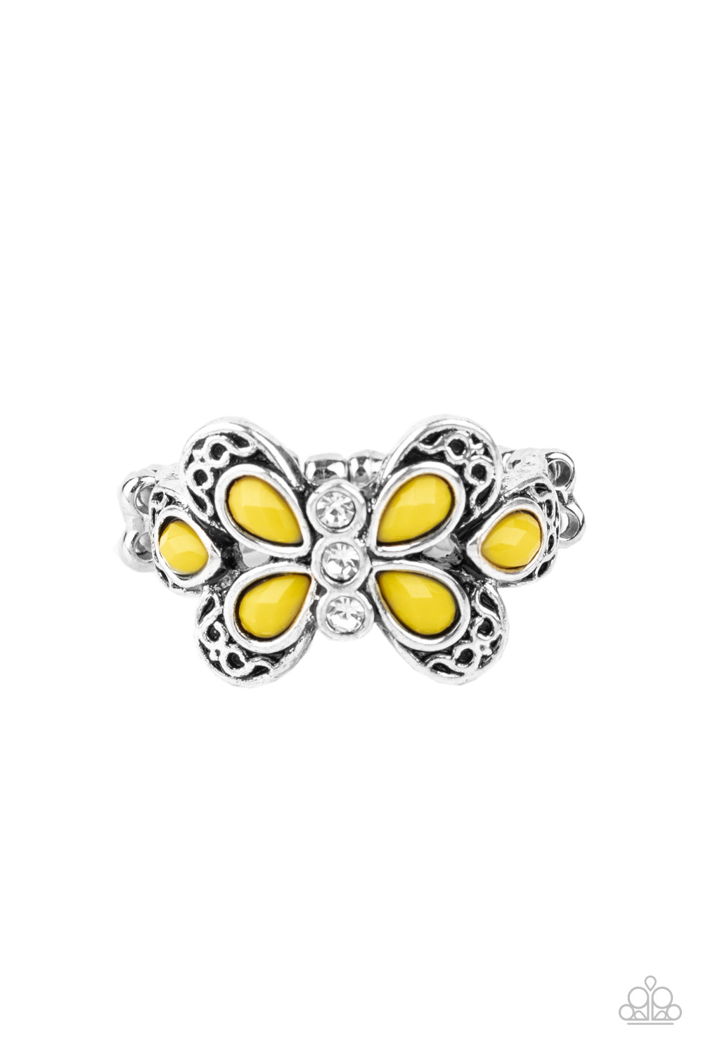 Boho Butterfly Yellow Ring