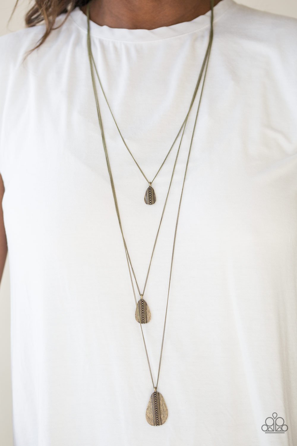 Sonoran Storm Brass Necklace