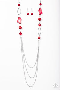 Jewel Jackpot Red Necklace