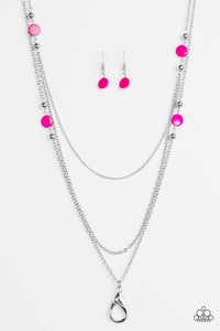 So SHORE Of Yourself Lanyard Pink Necklace