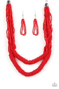 Right As RAINFOREST Necklace (Purple, Red)