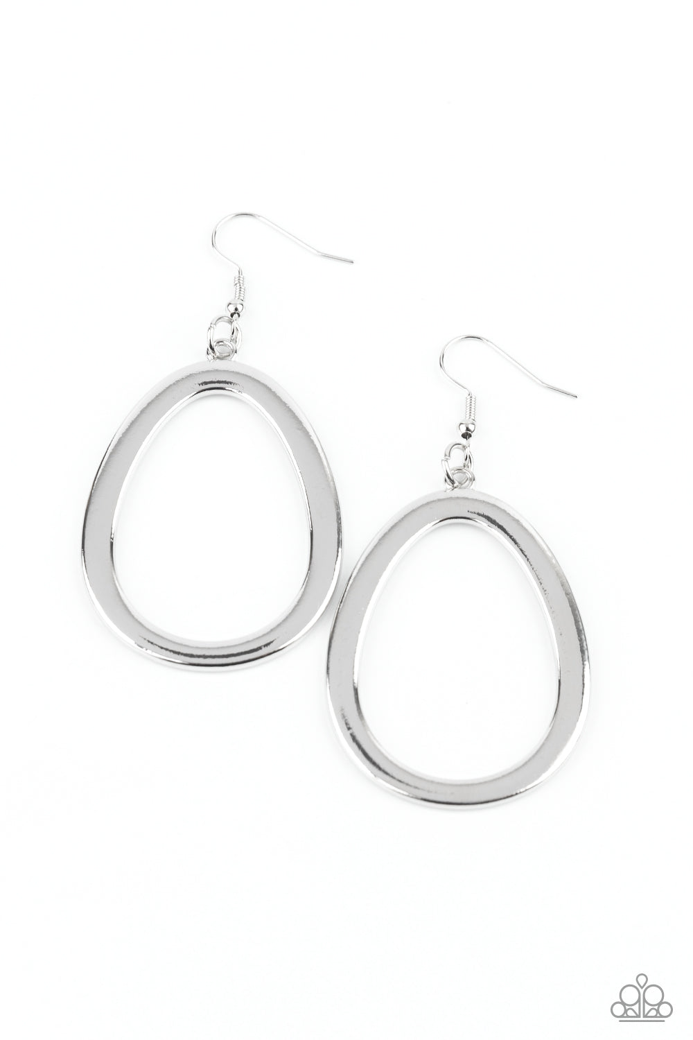 Casual Curves Silver Earring