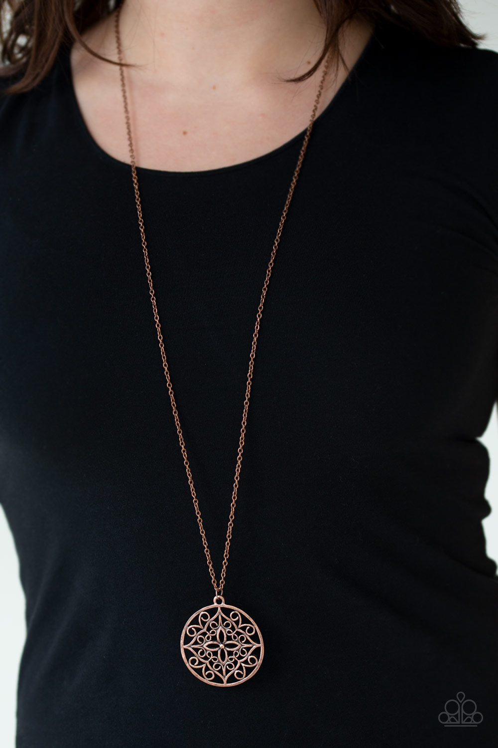 Mandala Melody Copper Necklace