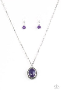 Stone Simplicity Purple Necklace