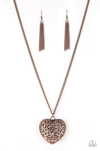 Victorian Virtue Copper Necklace