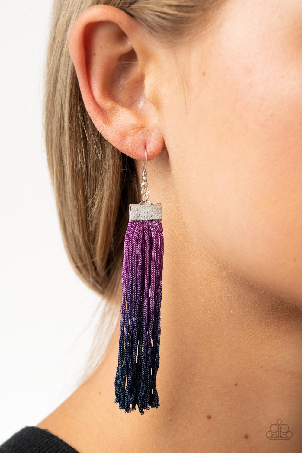 Dual Immersion Purple Earring