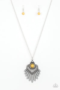 Inde-PENDANT Idol Yellow Necklace