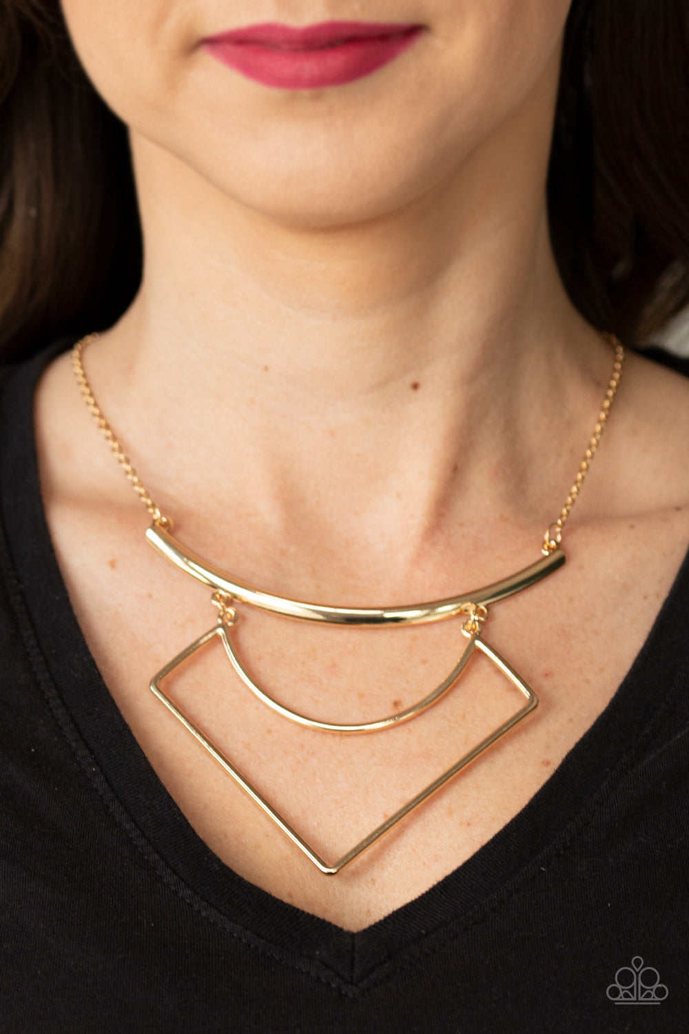 Egyptian Edge Gold Necklace