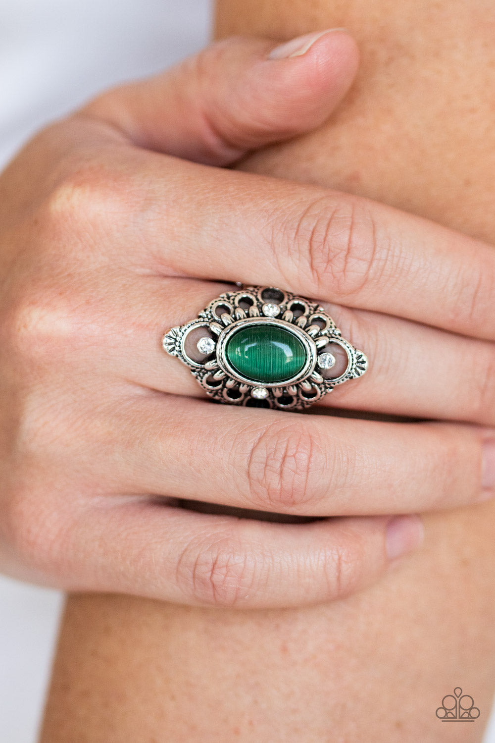 Elegantly Enchanted Green Ring