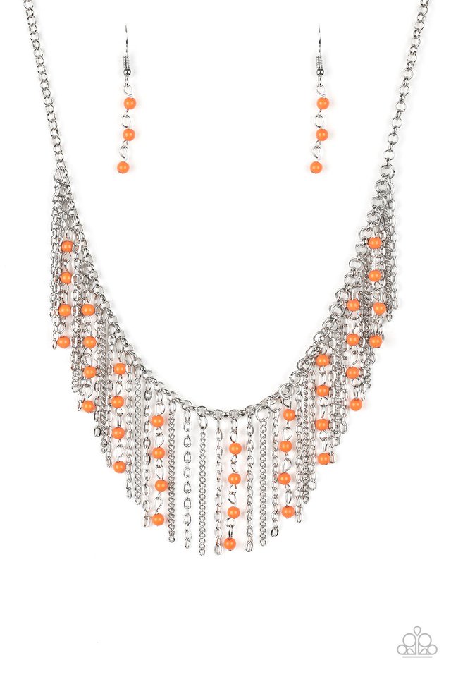 Harlem Hideaway Orange Necklace