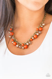 The GRIT Crowd Orange Necklace