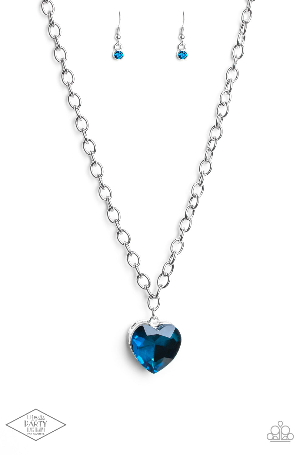 Flirtatiously Flashy Blue Necklace