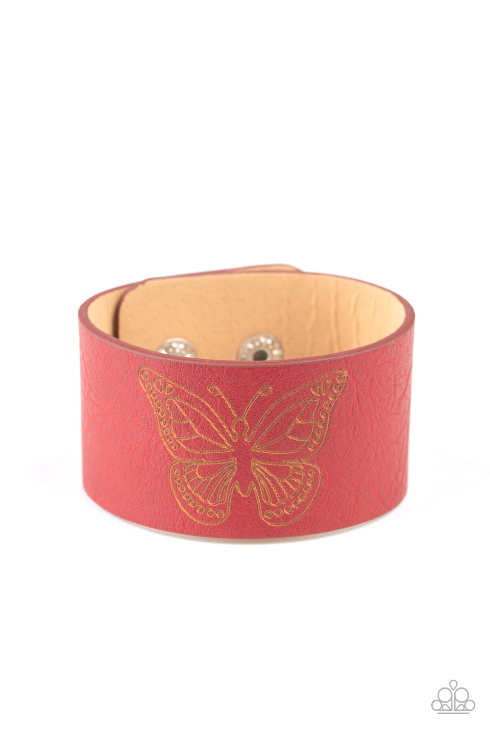 Flirty Flutter Red Bracelet