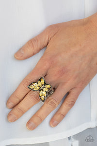 Fluttering Fashionista Yellow Ring