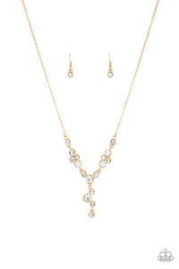 Five-Star Starlet Necklace (Black, Gold)