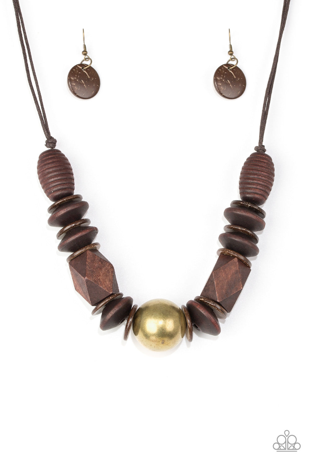 Grand Turks Getaway Brass Necklace