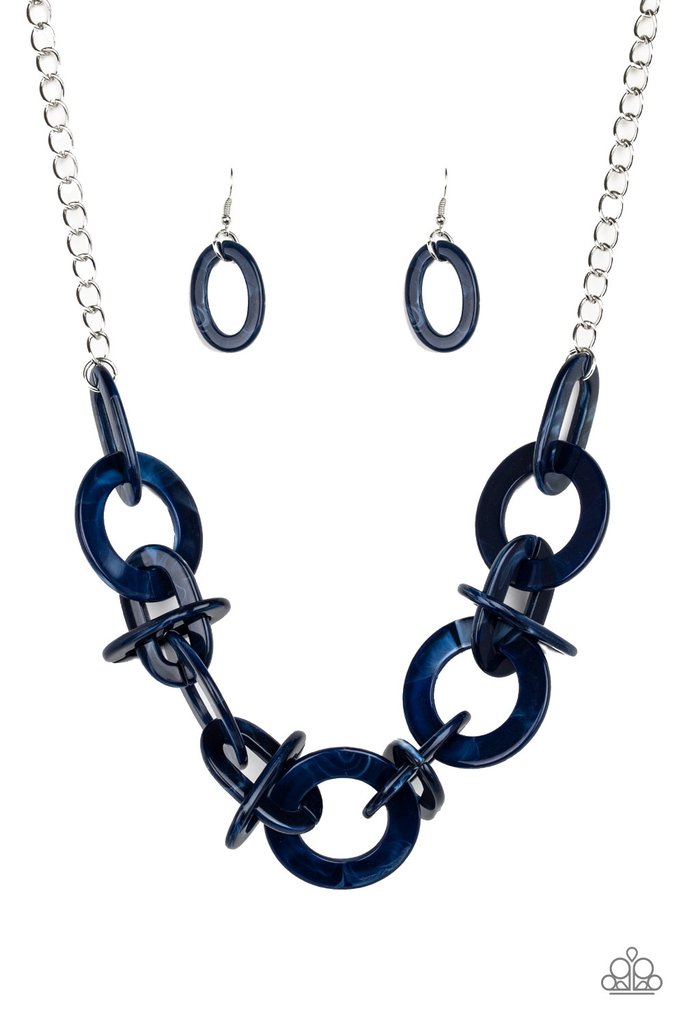 Chromatic Charm Blue Necklace