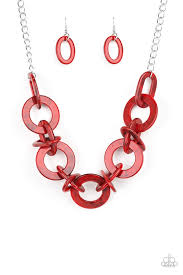 Chromatic Charm Red Necklace