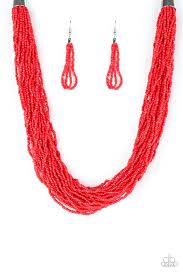 The Show Must CONGO On Red Necklace