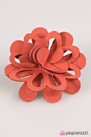 Country Chic Orange Hair Clip