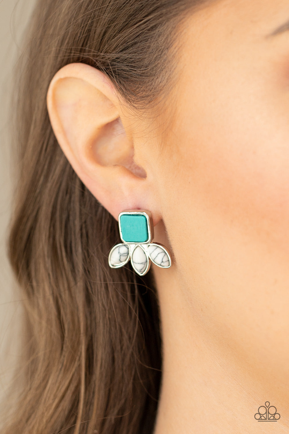 Hill Country Blossoms Blue Earring