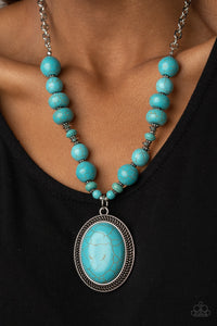 Home Sweet HOMESTEAD Blue Necklace
