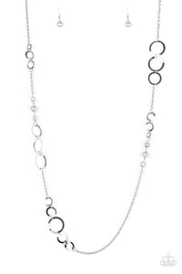 The GLOW-est Of The GLOW Necklace (Black, Silver)