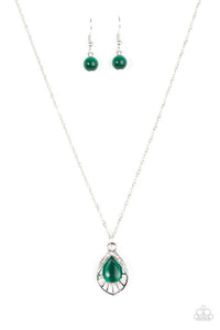Cherished Treasure Green Necklace