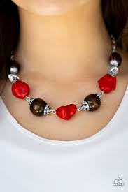 Earth Goddess Red Necklace