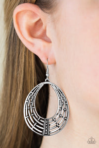 Tundra Texture Silver Earring