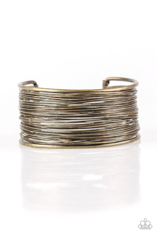 Wire Warrior Brass Bracelet