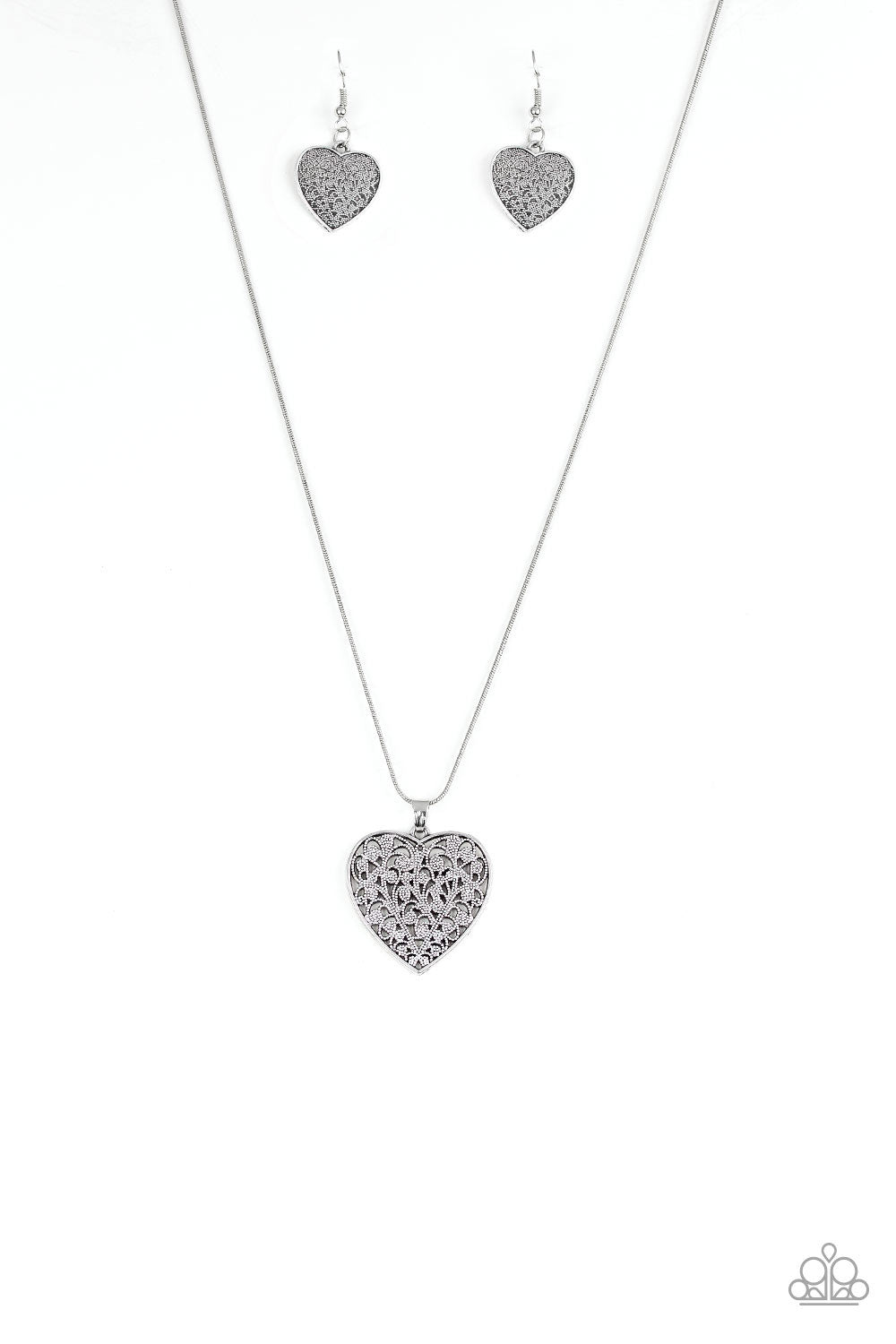 Look Into Your Heart Silver Necklace