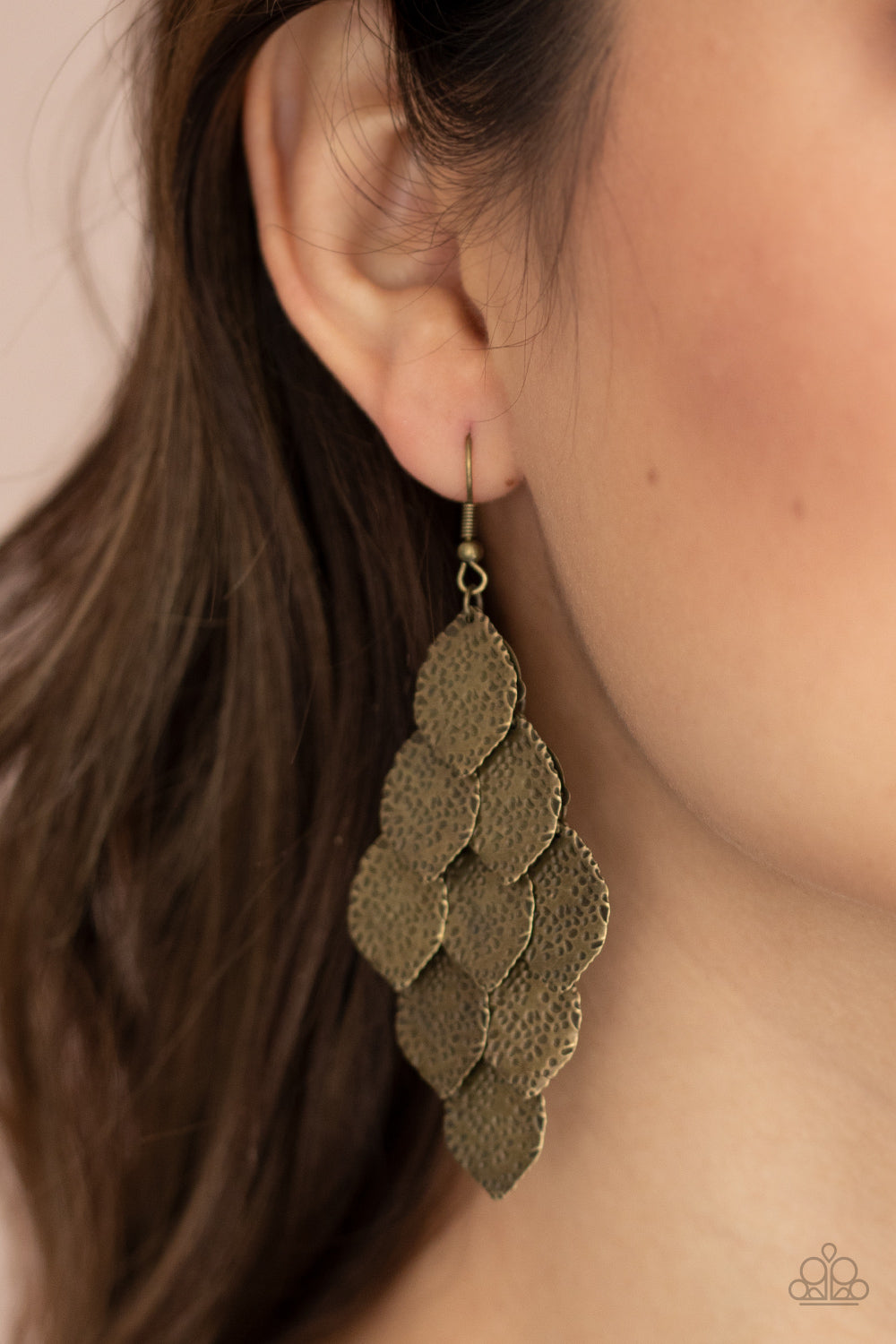 Loud and Leafy Earring (Brass, Copper)