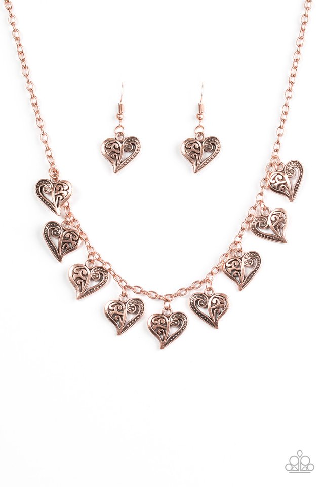Speaking From The Heart Copper Necklace