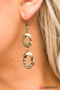 Have Money To Burn Brass Earring